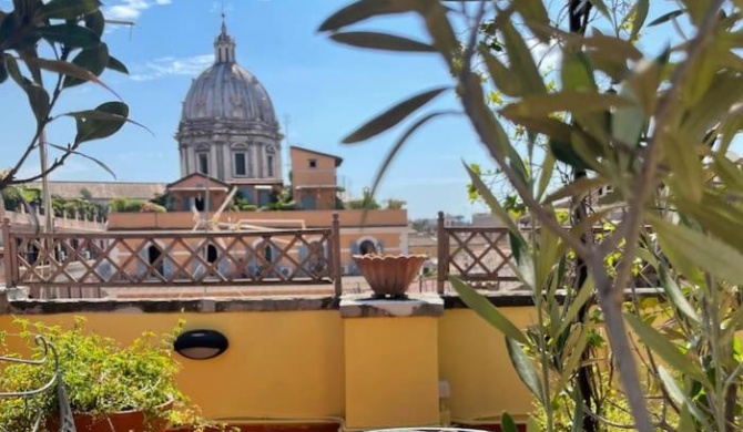 Attic Terrace Center of Rome Baroque